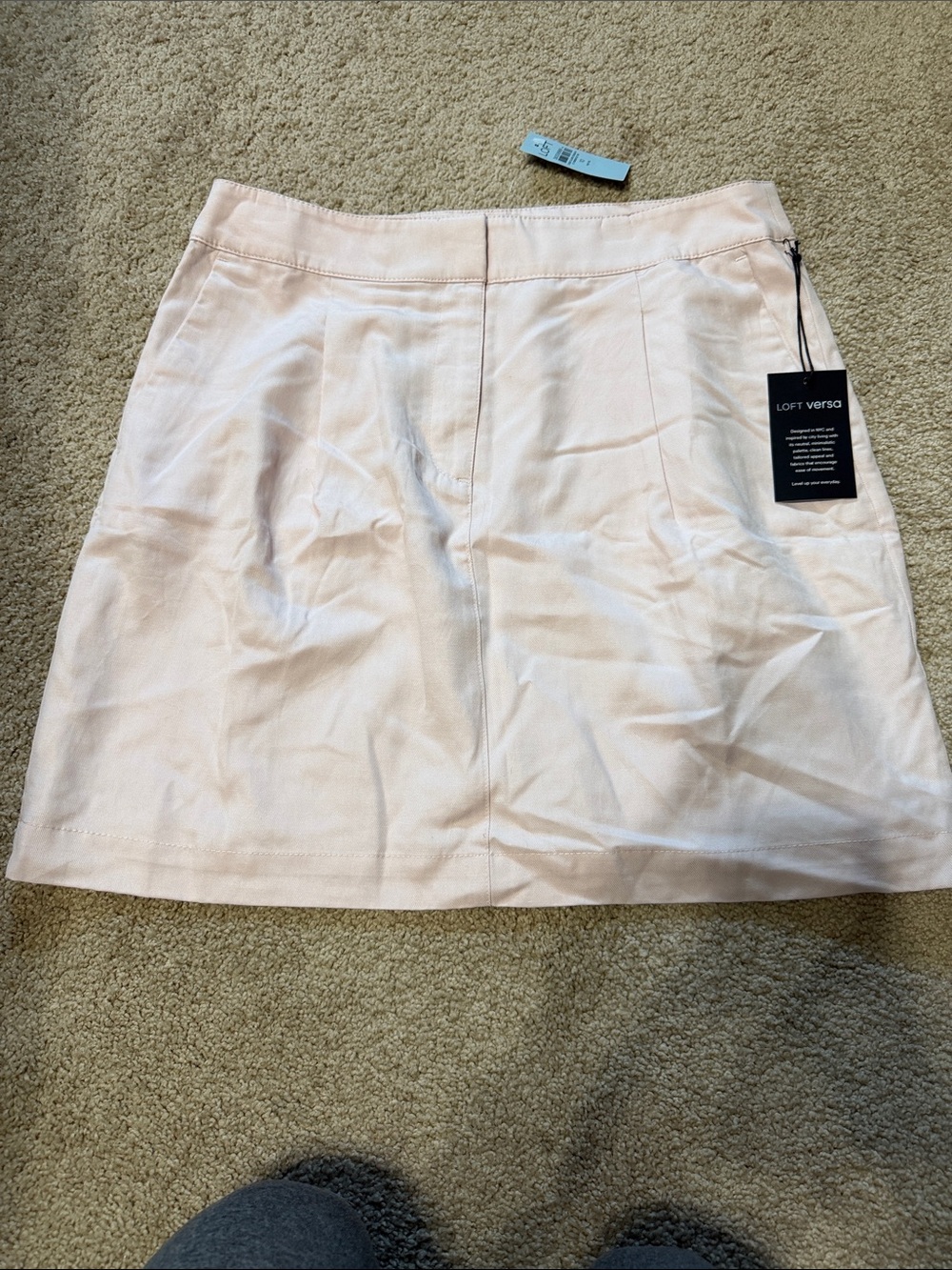 LOFT Versa Pale Pink Mini Skirt
